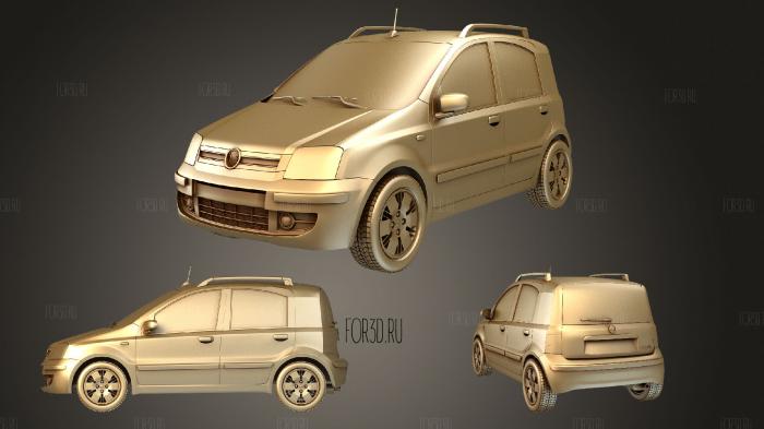 Fiat Panda 2011 stl model for CNC